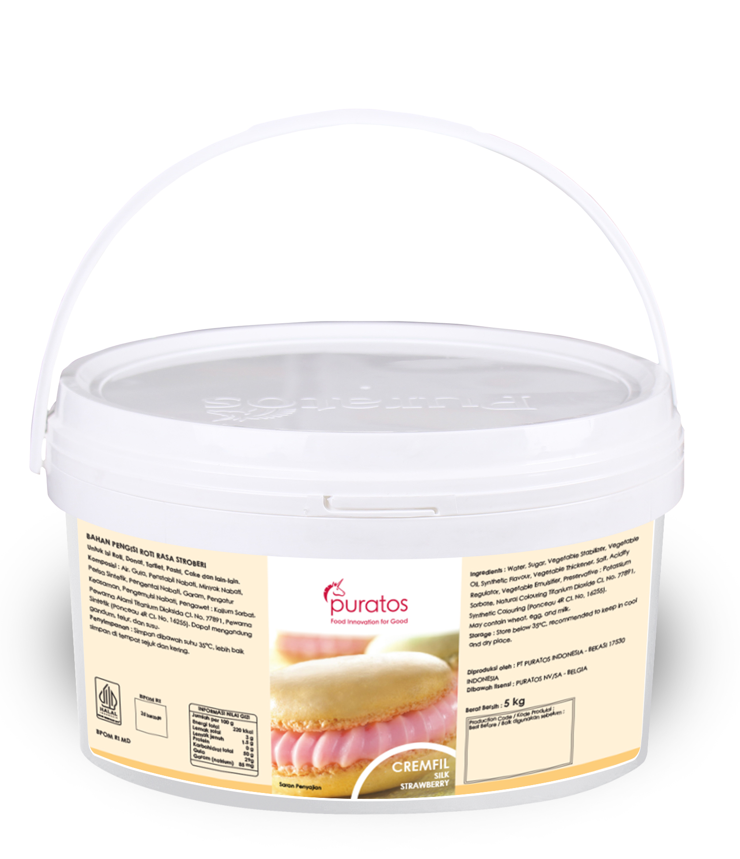 CREMFIL SILK STRAWBERRY FLAVOUR (5 KG)